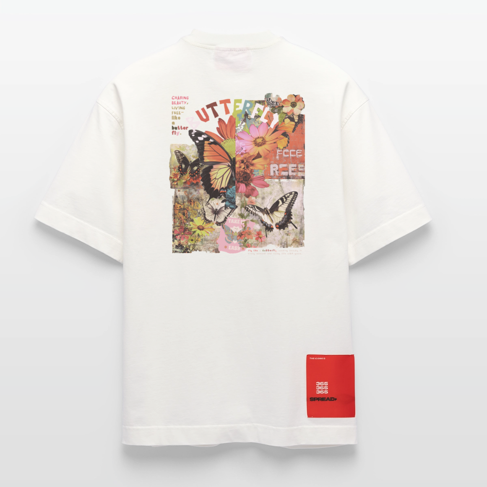 Azaroth, Schmetterling, 1st | Heve, Heavyweight Oversized Bio T-Shirt, Unisex - OFF WHITE