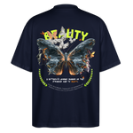 Harith, Schmetterling, 1st | Blaster, Oversize Bio T-Shirt, Unisex - Navy