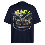 Harith, Schmetterling, 1st | Blaster, Oversize Bio T-Shirt, Unisex - Navy