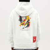 Quasaris, Banane, 1st | Heavyweight Oversized Bio Hoodie, Unisex - OFF WHITE