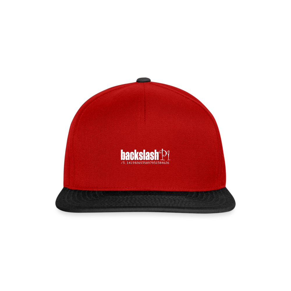 Snapback Cap - Rot/Schwarz