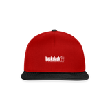 Snapback Cap - Rot/Schwarz