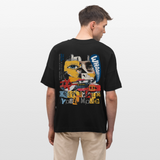 Kronan, Gesicht, 1st | Blaster, Oversize Bio T-Shirt, Unisex - Schwarz