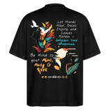 Arwa, Taube, 1st | Blaster, Oversize Bio T-Shirt, Unisex - Schwarz