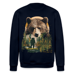 Ghadab, Bär, 1st | Roller, Unisex Bio-Sweatshirt - Navy
