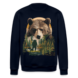 Ghadab, Bär, 1st | Roller, Unisex Bio-Sweatshirt - Navy