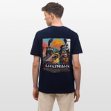 Morphean, Lokomotive, 1st | Essential, Relaxed Fit Unisex Bio T-Shirt - Navy