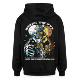 Fujin, Totenkopf, 1st | Freshhood, Oversized Unisex Hoodie - Schwarz