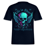 Bishamonten, Totenkopf, 1st | Essential, Relaxed Fit Unisex Bio T-Shirt - Navy
