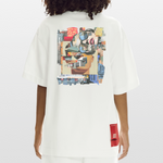 Seraphion, Gesichter, 1st | Heve, Heavyweight Oversized Bio T-Shirt, Unisex - OFF WHITE