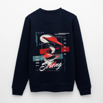 Guanyin, Muschel, 1st | Roller, Unisex Bio-Sweatshirt - Navy