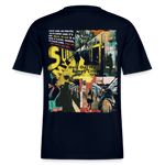 Dionyson, U-Bahn, 1st | Essential, Relaxed Fit Unisex Bio T-Shirt - Navy