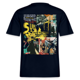 Dionyson, U-Bahn, 1st | Essential, Relaxed Fit Unisex Bio T-Shirt - Navy