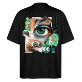 Siegfried, Augen, 1st | Blaster, Oversize Bio T-Shirt, Unisex - Schwarz