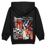 Heraa, Schach, 1st | Kinder Hoodie - Schwarz