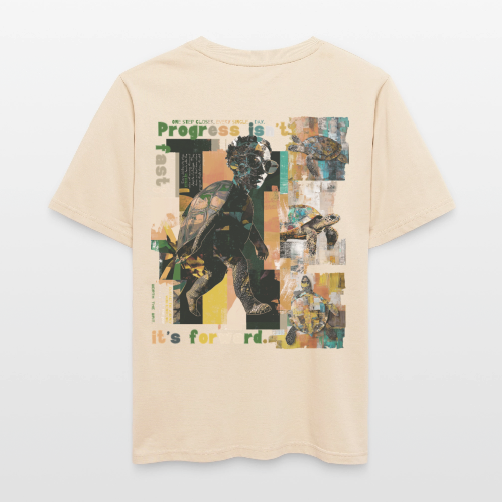 Xantherion, Schildkröte, 1st | Essential, Relaxed Fit Unisex Bio T-Shirt - Weißgrau