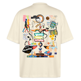 Nytheris, Waage, 1st | Blaster, Oversize Bio T-Shirt, Unisex - Weißgrau