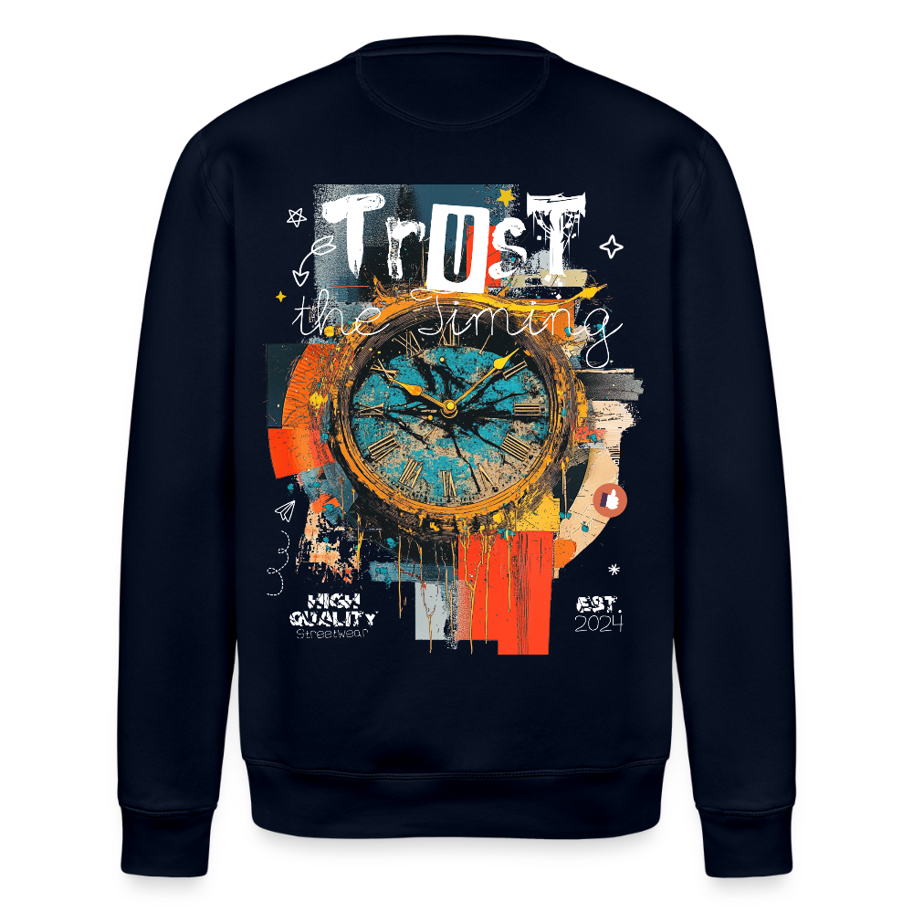 Demeteros, Uhr, 1st | Roller, Unisex Bio-Sweatshirt - Navy