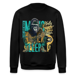 Herakles, Gorilla, 1st | Roller, Unisex Bio-Sweatshirt - Schwarz