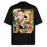 Vaelthar2, Blumen, 1st | Blaster, Oversize Bio T-Shirt, Unisex - Schwarz