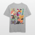 Xerathis, Obst, 1st | Essential, Relaxed Fit Unisex Bio T-Shirt - Grau meliert