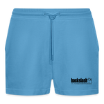 Organic Relaxed Cropped Shorts Made in EU -  Sol Blue