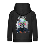 Fenriswolf, Totenkopf, 1st | Kinder Zip Hoodie - Schwarz