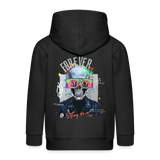 Fenriswolf, Totenkopf, 1st | Kinder Zip Hoodie - Schwarz