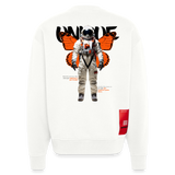 Lunaris, Astronaut, 1st | Heavyweight Oversized Bio Sweater, Unisex - OFF WHITE