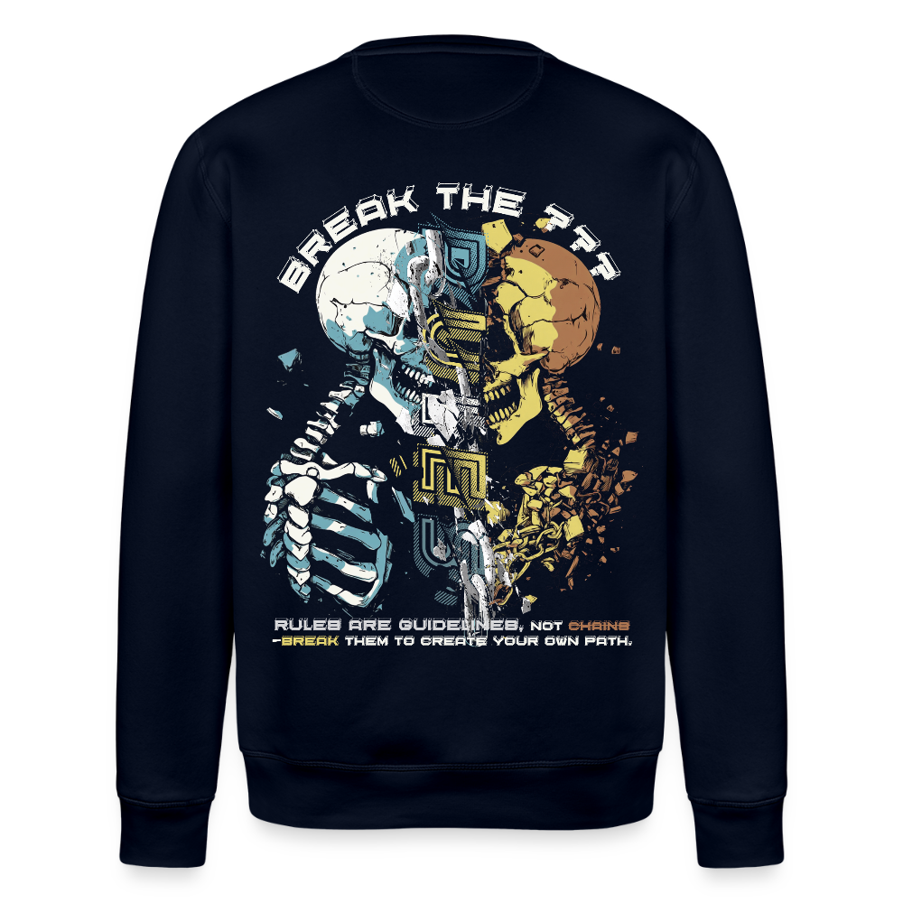 Fujin, Totenkopf, 1st | Roller, Unisex Bio-Sweatshirt - Navy