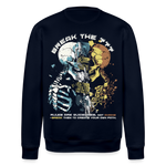 Fujin, Totenkopf, 1st | Roller, Unisex Bio-Sweatshirt - Navy
