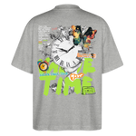 Ifrit, Uhr, 1st | Blaster, Oversize Bio T-Shirt, Unisex - Grau meliert