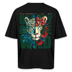 Irise, Leopard, 1st | Breezy, Oversized Unisex T-Shirt - Schwarz