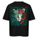 Irise, Leopard, 1st | Breezy, Oversized Unisex T-Shirt - Schwarz