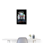 Fenriswolf, Totenkopf, 1st | Poster 40x60 cm - Weiß