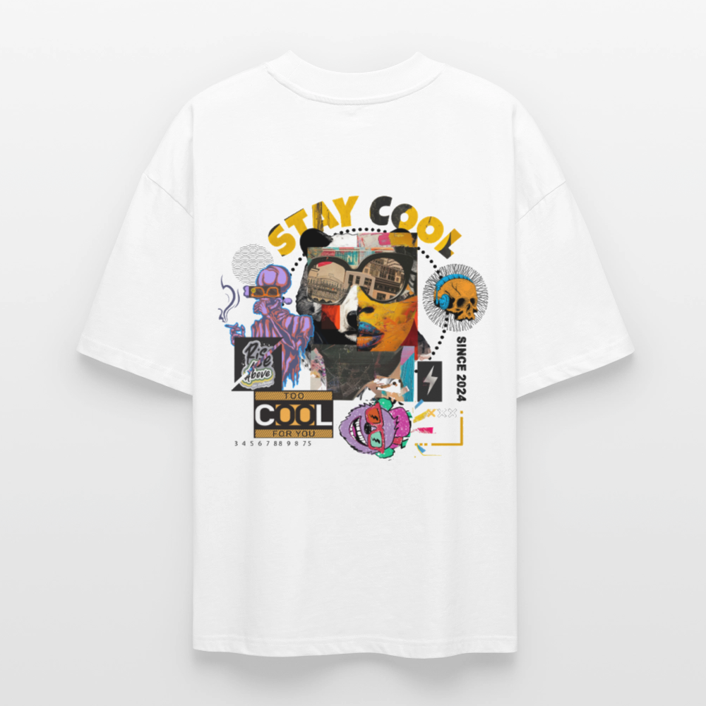Thorvalis, Bär, 1st | Blaster, Oversize Bio T-Shirt, Unisex - Weiß