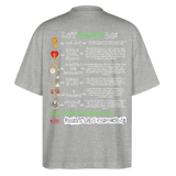 Astraeian, Symbole, 1st | Blaster, Oversize Bio T-Shirt, Unisex - Grau meliert