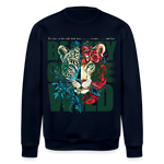 Irise, Leopard, 1st | Roller, Unisex Bio-Sweatshirt - Navy