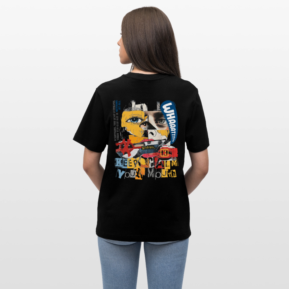 Kronan, Gesicht, 1st | Essential, Relaxed Fit Unisex Bio T-Shirt - Schwarz