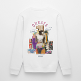 Andromion, Statue, 1st | Roller, Unisex Bio-Sweatshirt - Weiß