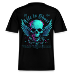 Bishamonten, Totenkopf, 1st | Essential, Relaxed Fit Unisex Bio T-Shirt - Schwarz