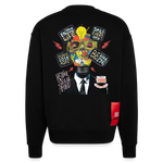 Dandan, Glühbirne, 1st | Heavyweight Oversized Bio Sweater, Unisex - SOLID BLACK