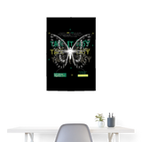Hesinkar, Schmetterling, 1st | Poster 60x90 cm - Weiß