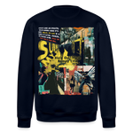 Dionyson, U-Bahn, 1st | Roller, Unisex Bio-Sweatshirt - Navy