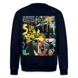 Dionyson, U-Bahn, 1st | Roller, Unisex Bio-Sweatshirt - Navy