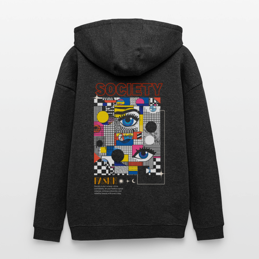 Shennong, Augen, 1st | Freshhood, Oversized Unisex Hoodie - Anthrazit