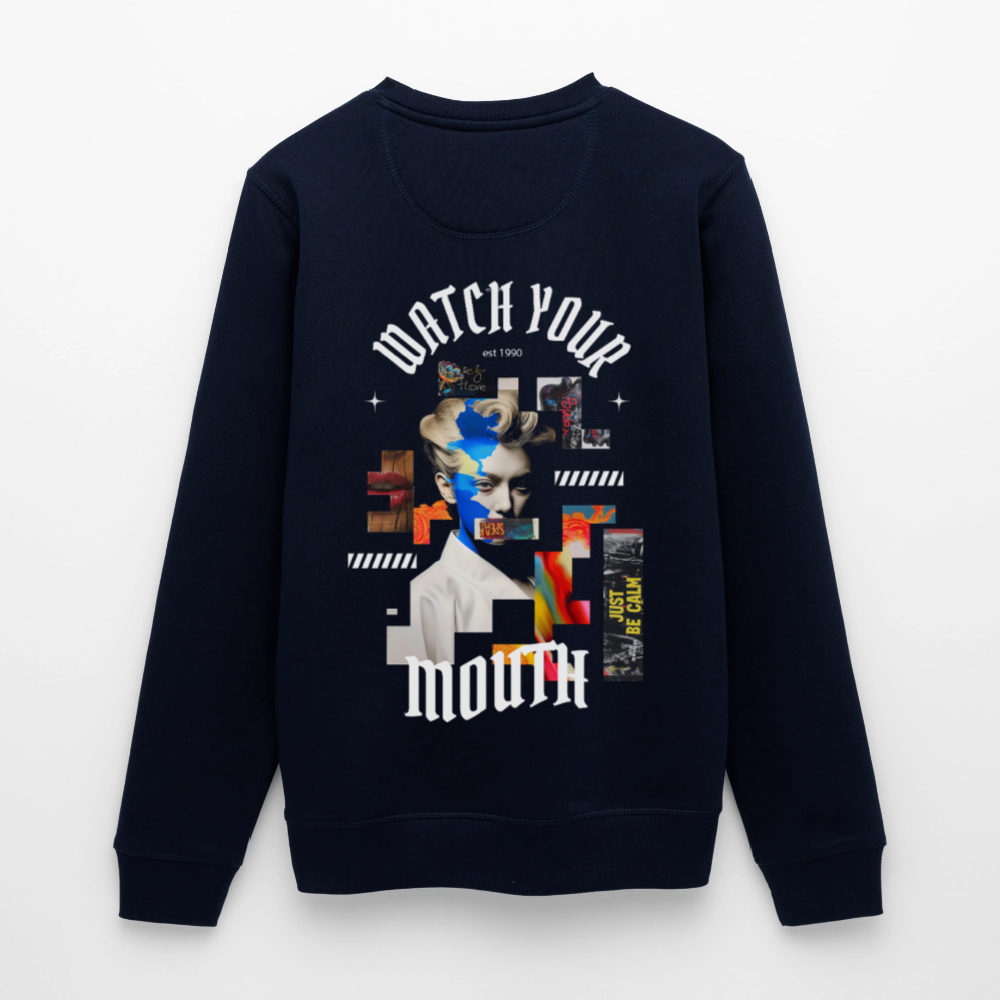Dewrês, Frau, 1st | Roller, Unisex Bio-Sweatshirt - Navy