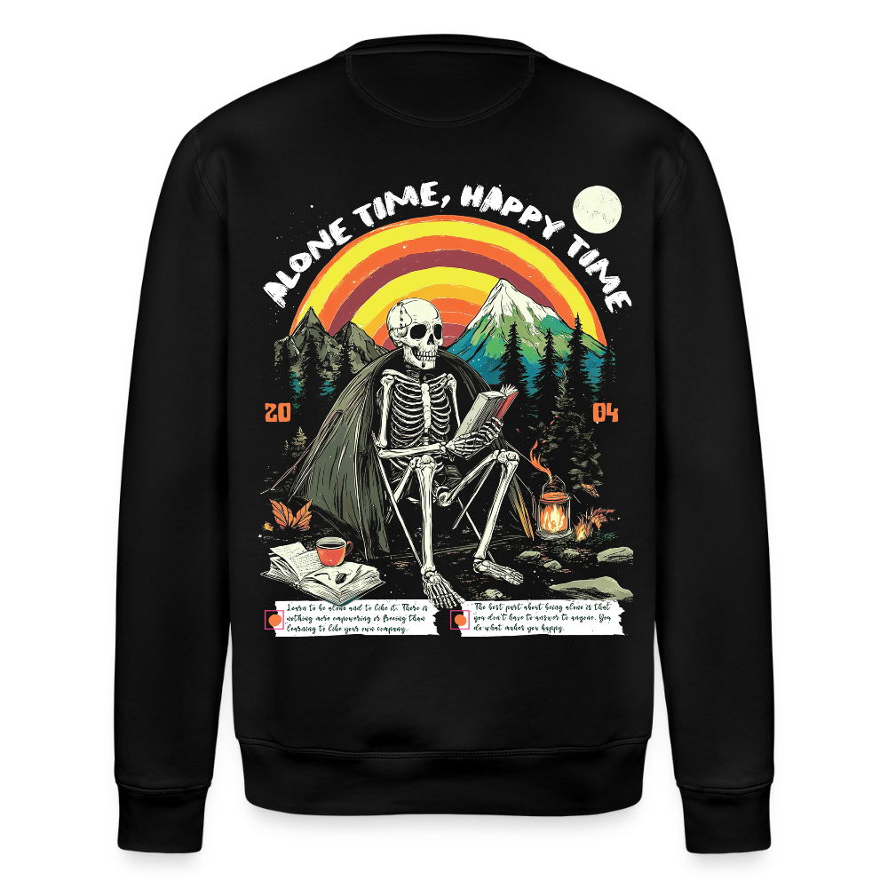 Tethyan, Skelet, 1st | Roller, Unisex Bio-Sweatshirt - Schwarz