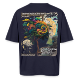 Aphroan, Bär, 1st | Breezy, Oversized Unisex T-Shirt - Navy