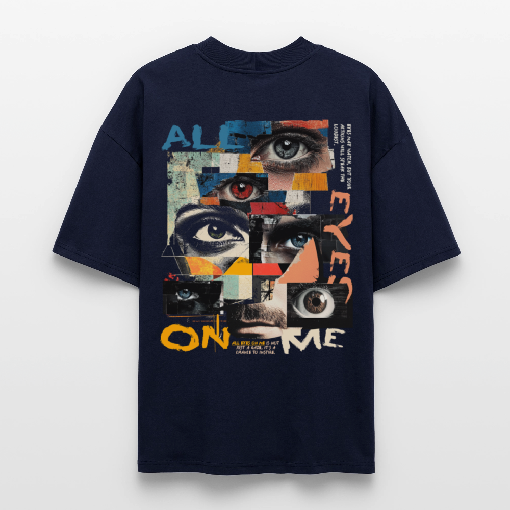Hachiman, Augen, 1st | Blaster, Oversize Bio T-Shirt, Unisex - Navy